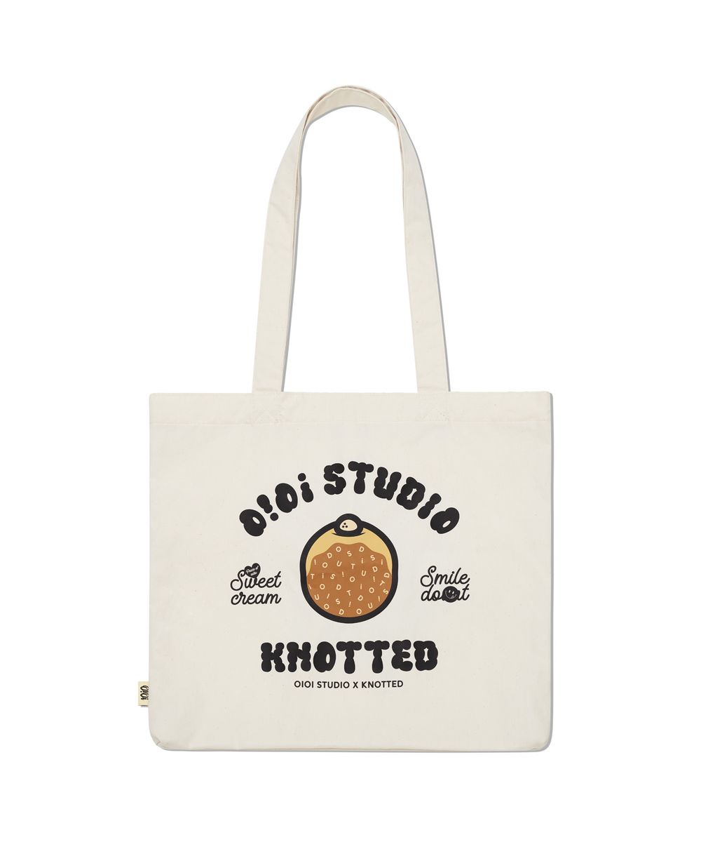 [오아이오아이 X 노티드] DONUT ARTWORK ECO BAG_IVORY