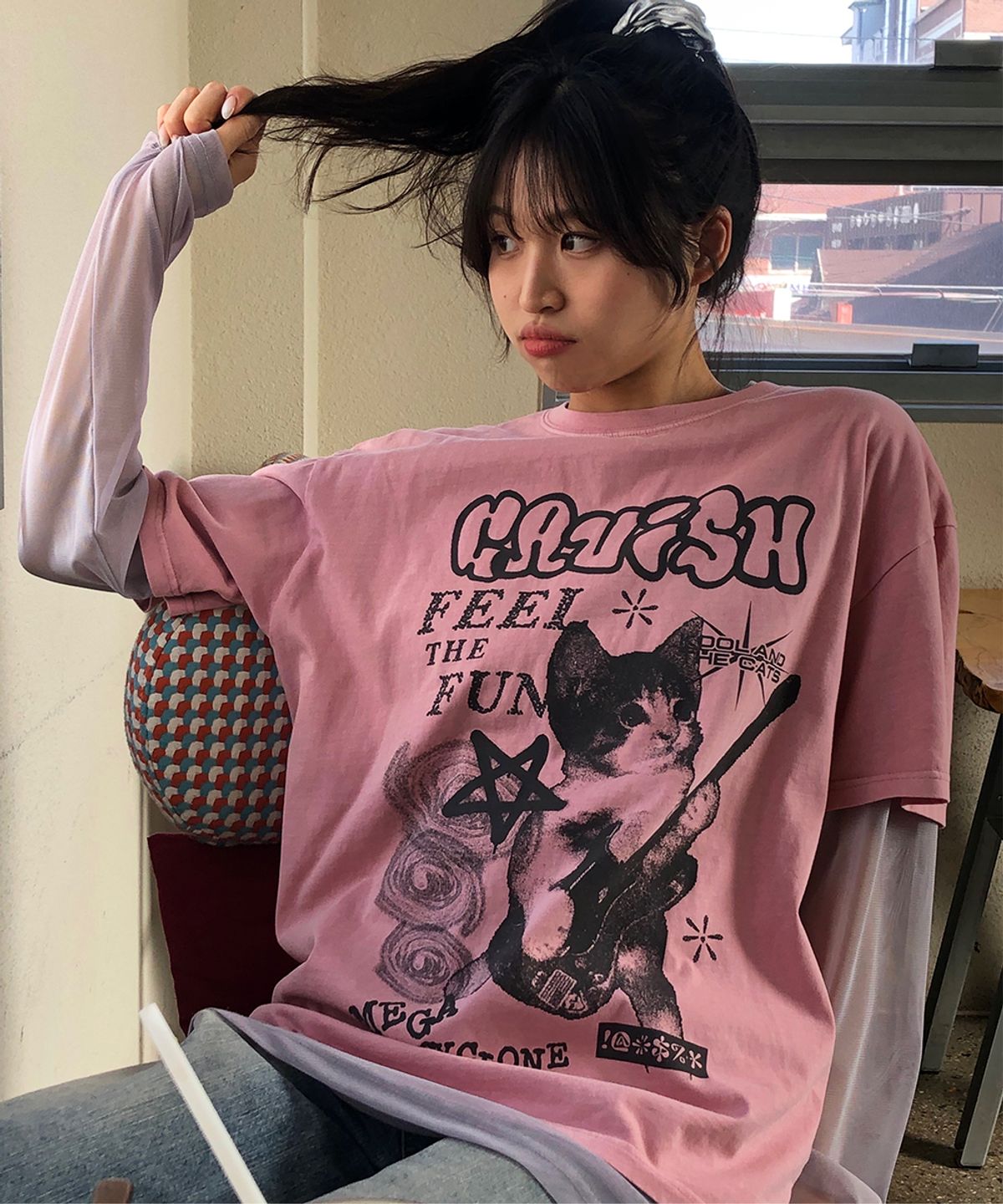 카비시(CAVISH) MEGA CYCLONE PIGMENT SS TEE PINK(CV2DMUT524A)