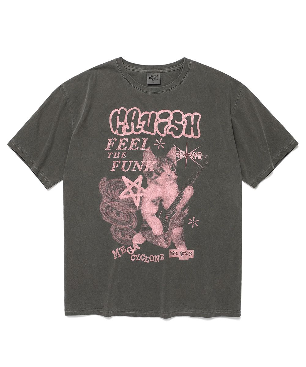MUSINSA | CAVISH MEGA CYCLONE PIGMENT SS TEE CHARCOAL