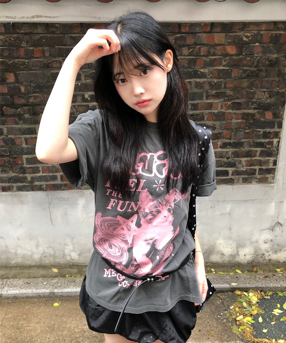 카비시(CAVISH) MEGA CYCLONE PIGMENT SS TEE CHARCOAL(CV2DMUT524A)