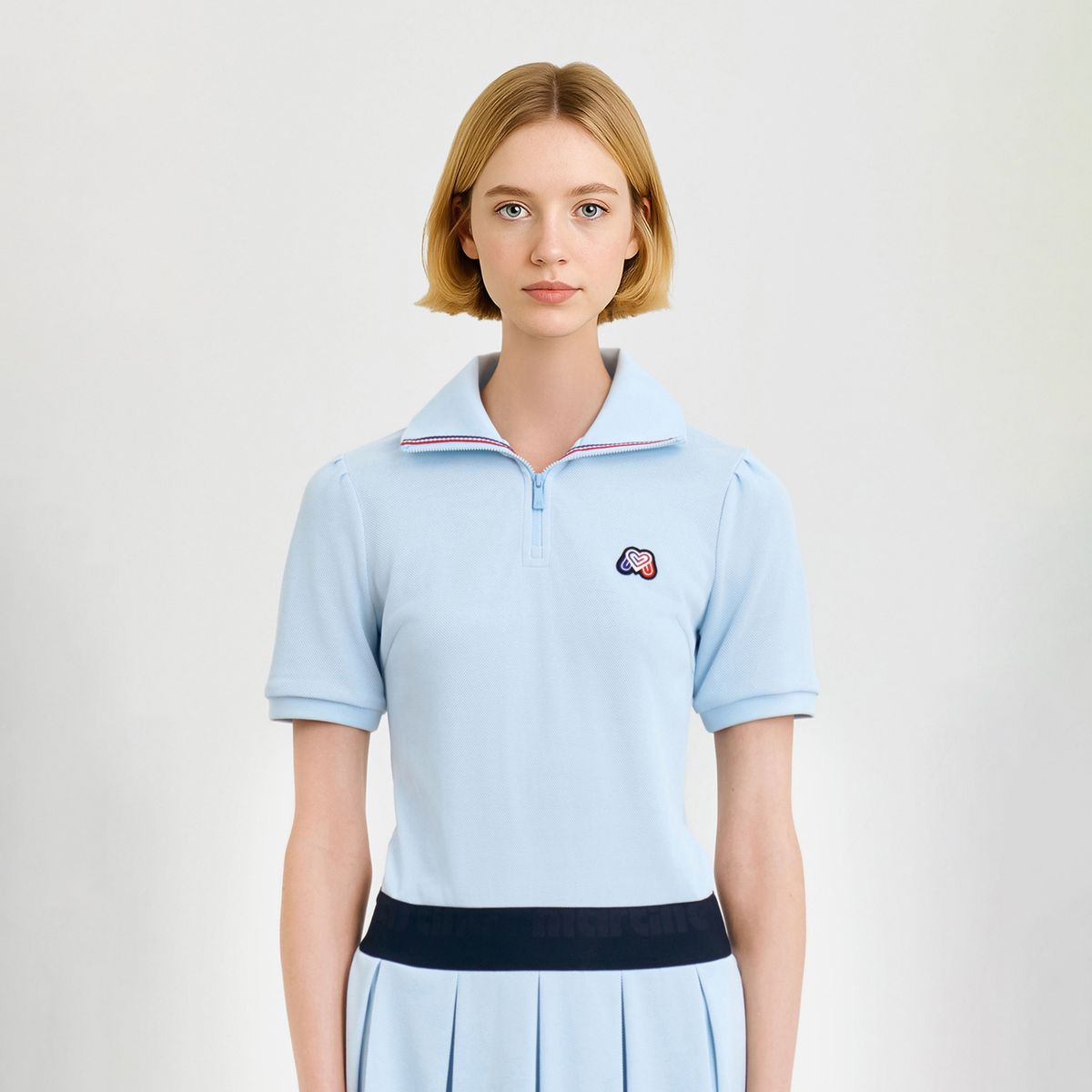 마틴골프(MARTINE GOLF) Pique Zip-up One-piece_S/Blue