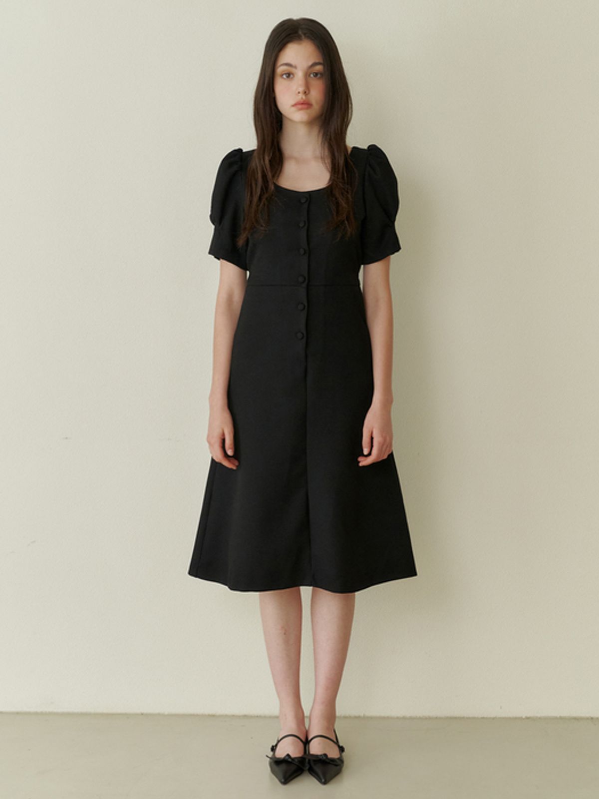 카인더베이비(KINDABABY) Bliss classic tweed dress - black