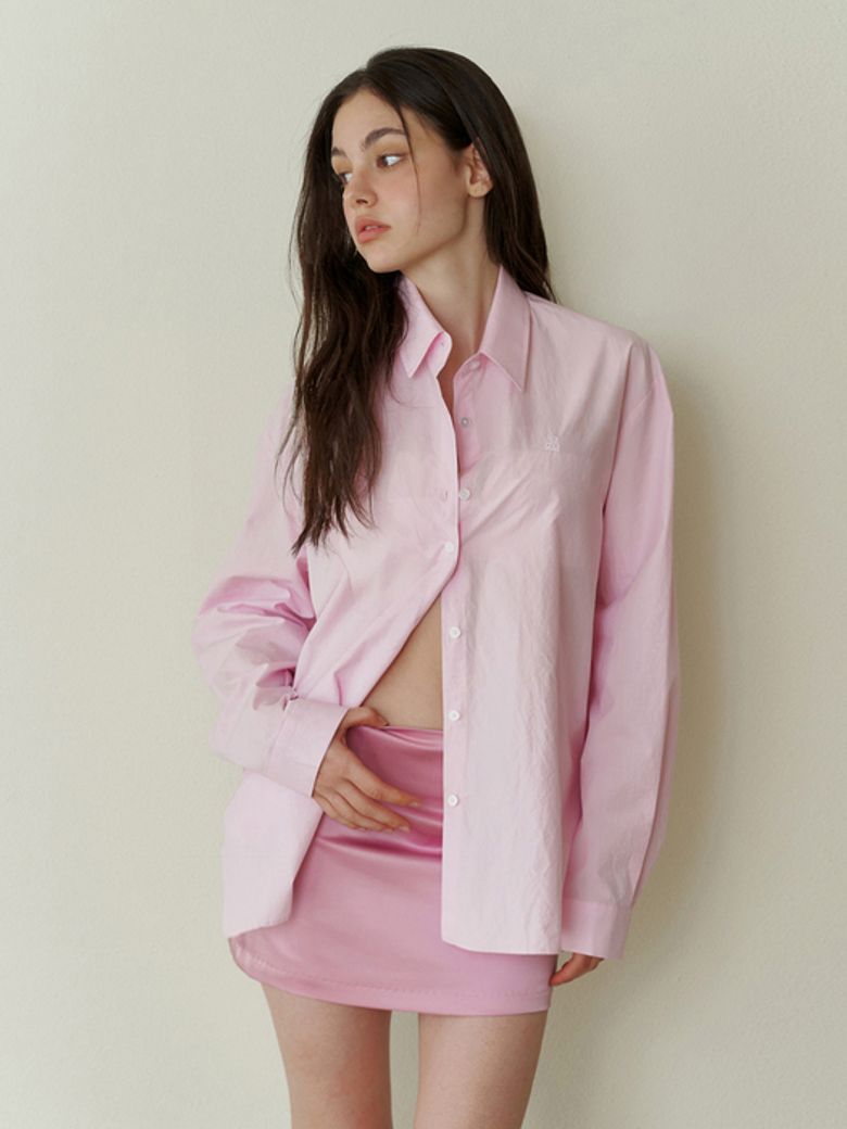 Classic overfit logo shirts - pink
