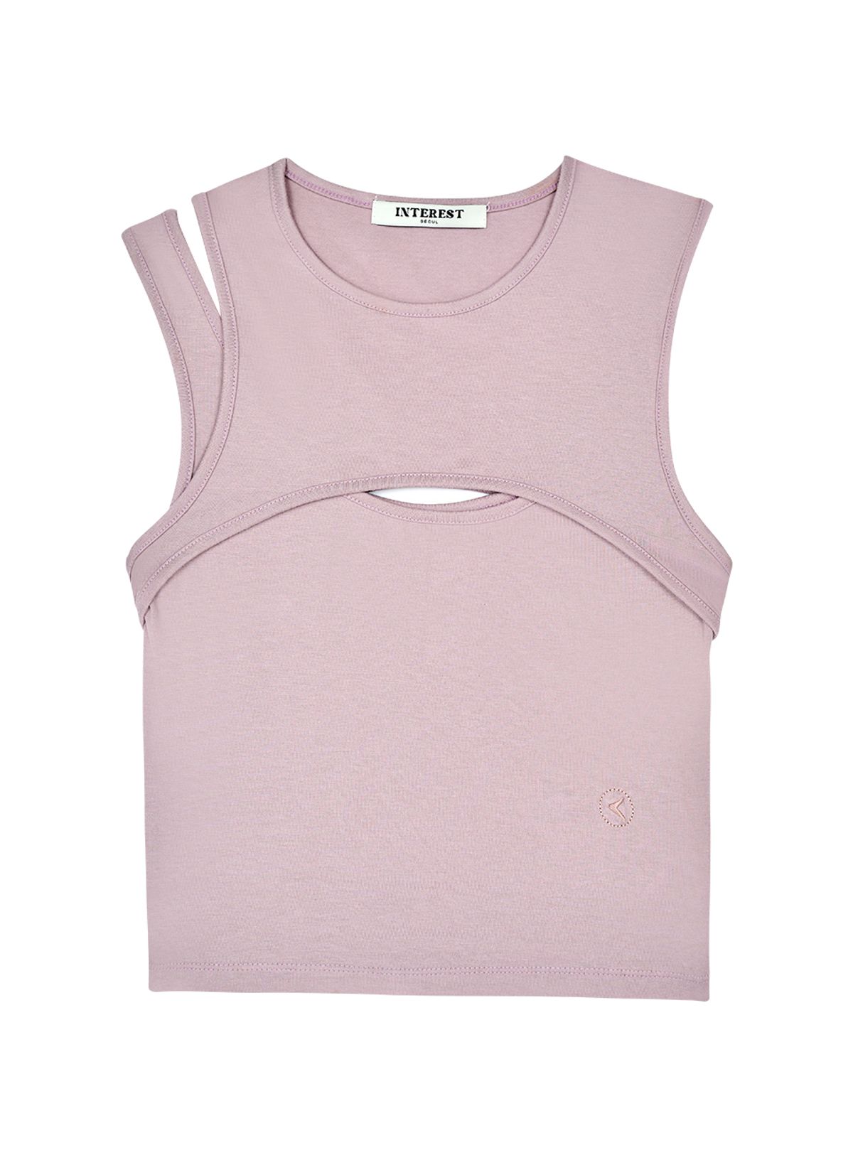 인터레스트(INTEREST) OVERLAP TANK TOP_PINK