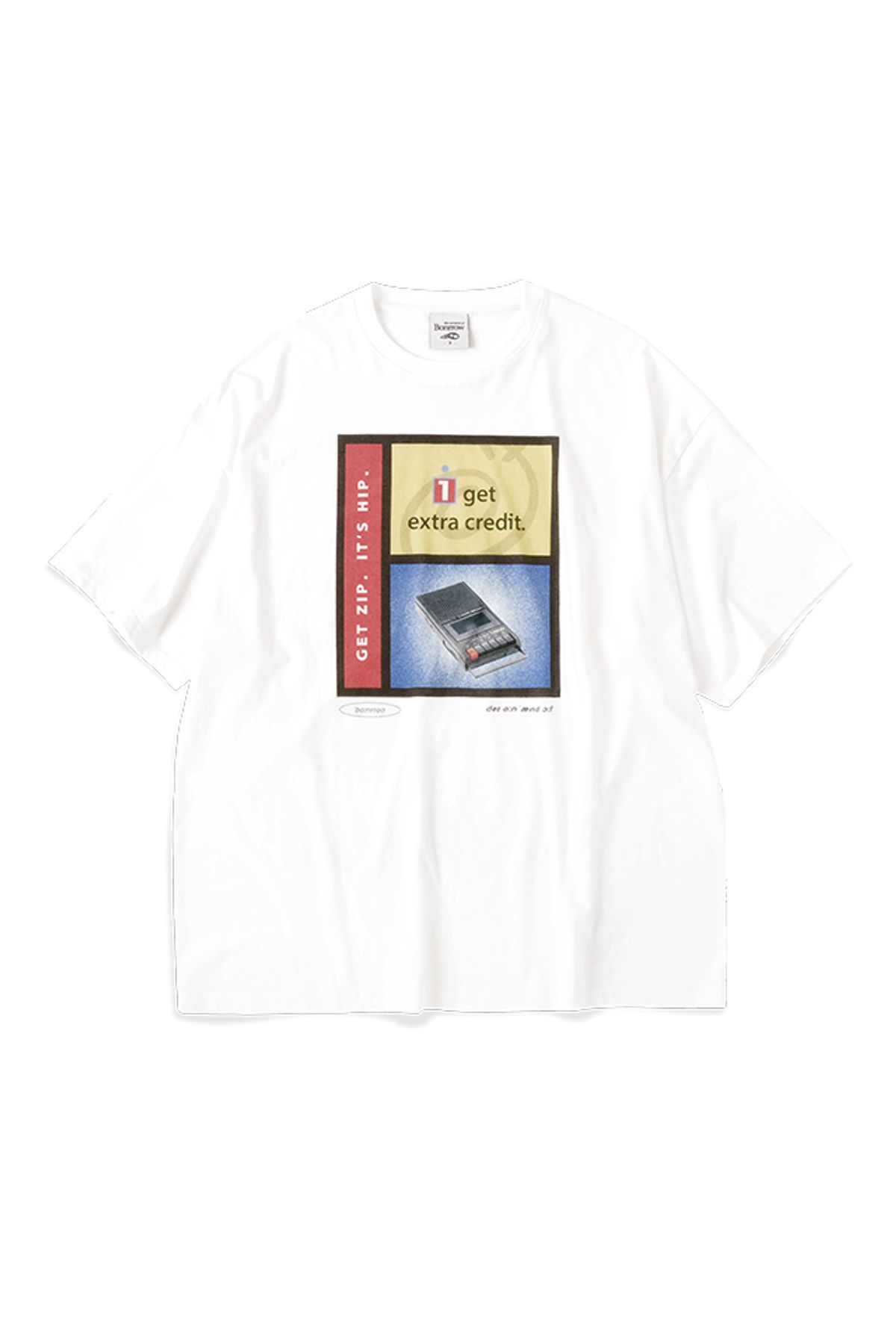 본로우(BONRROW) CASSETTE TEE_WH