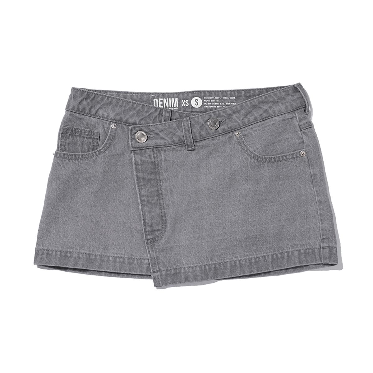 엑스트라오디너리(EXTRAORDINARY) WRAP SKIRT  L/GRAY