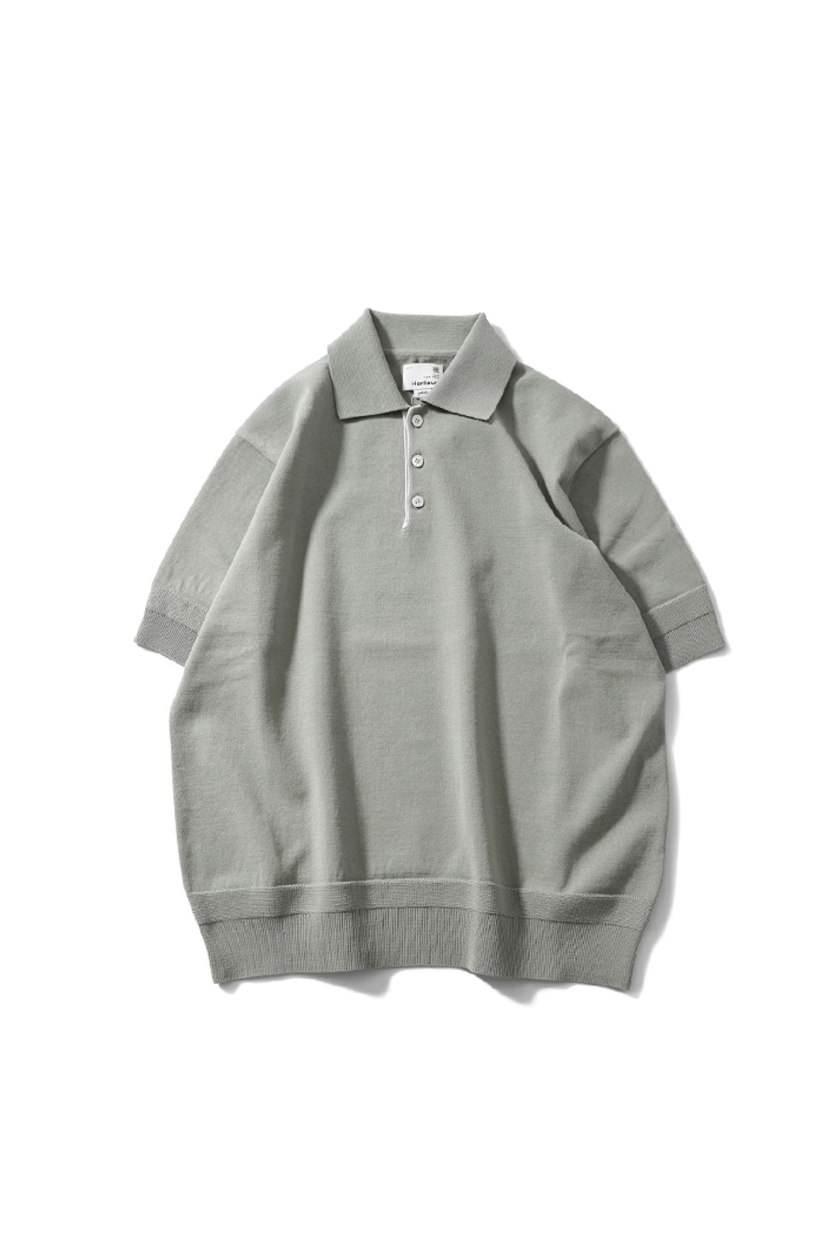 홀리선(HORLISUN) Dana Cotton Pullover Collar Knit Sage Green