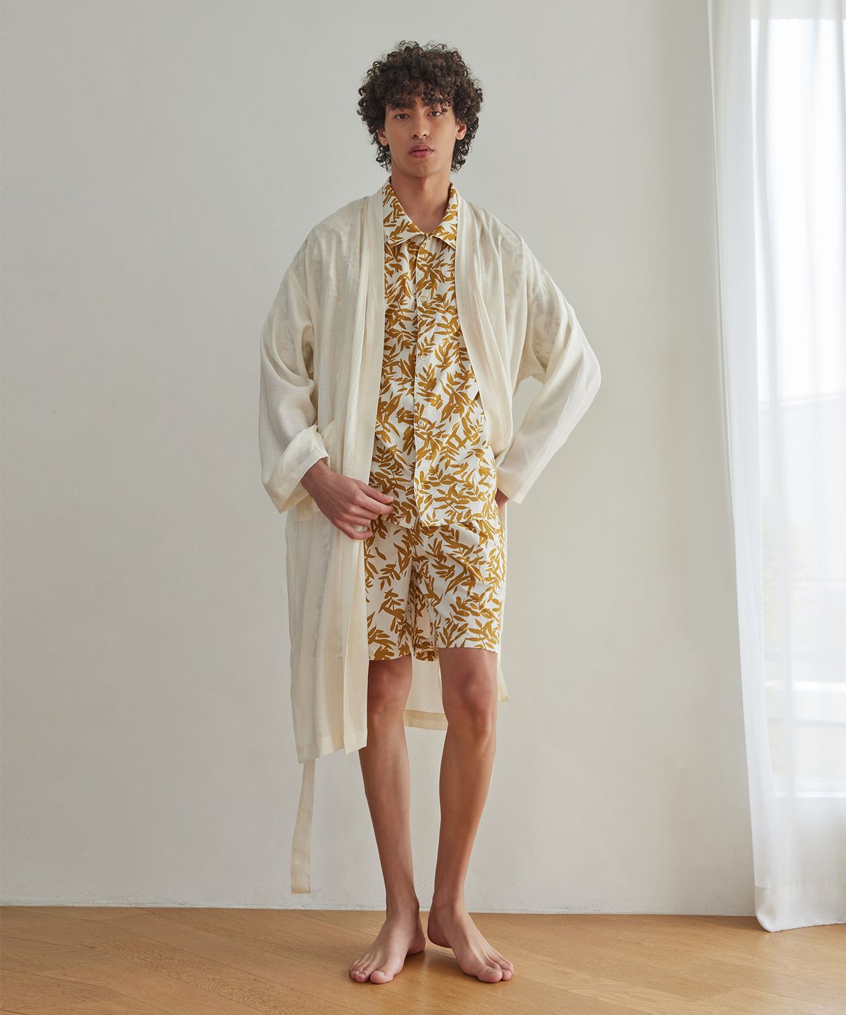 아템포(ATEMPO) CLASSIC LONG ROBE_ecru (men)