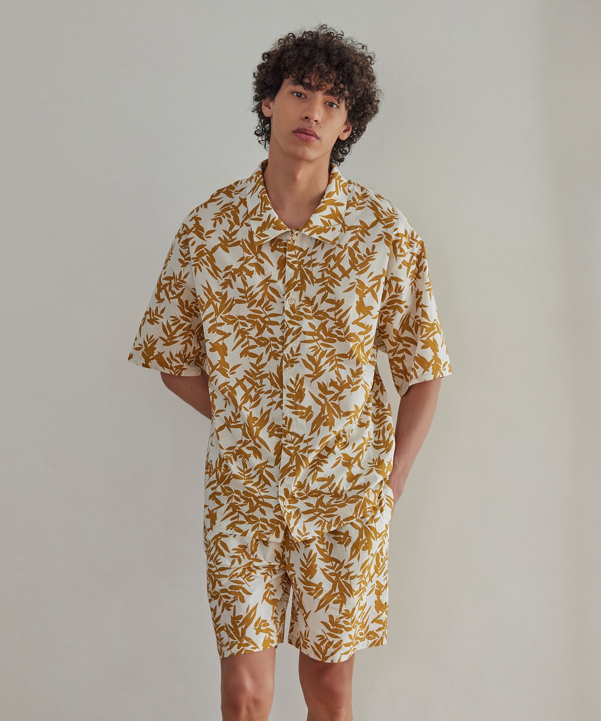 아템포(ATEMPO) BALI PAJAMA SET_leaf coconut