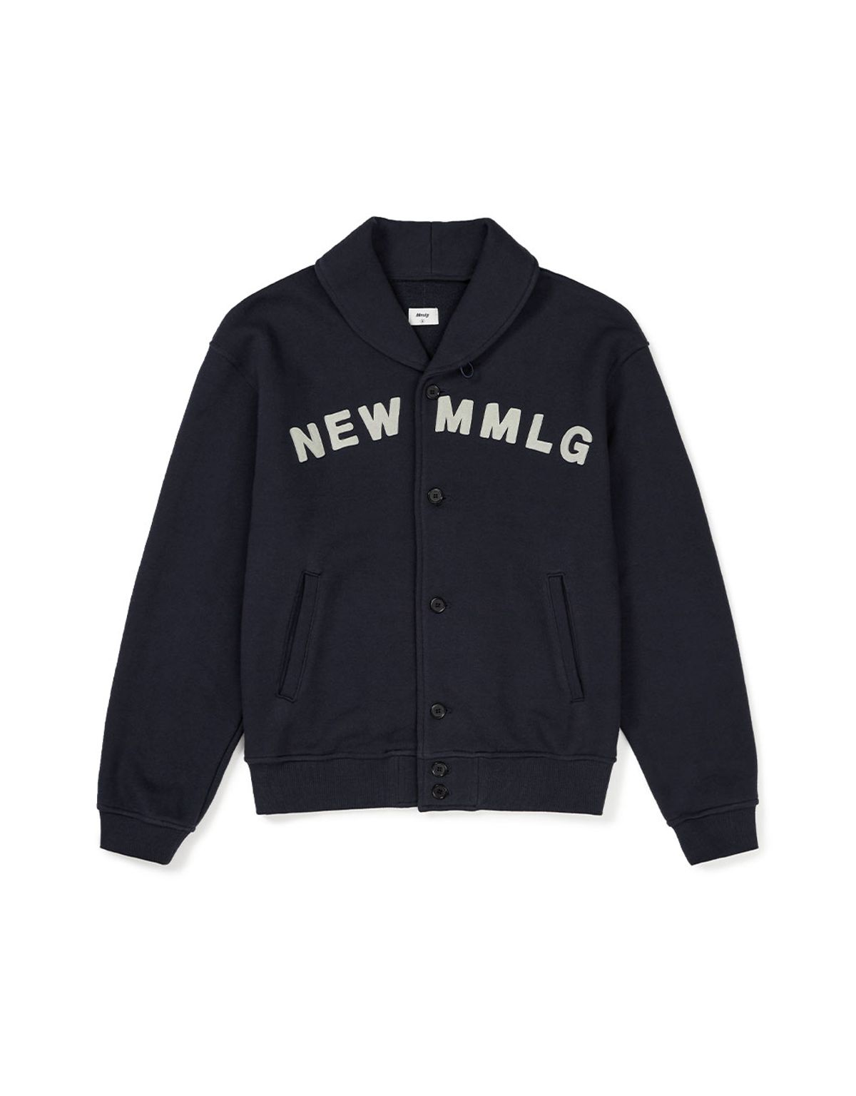 엠엠엘지(MMLG) [Mmlg] SHAWL COLLAR SWEAT JUMPER (AUTHENTIC NAVY)