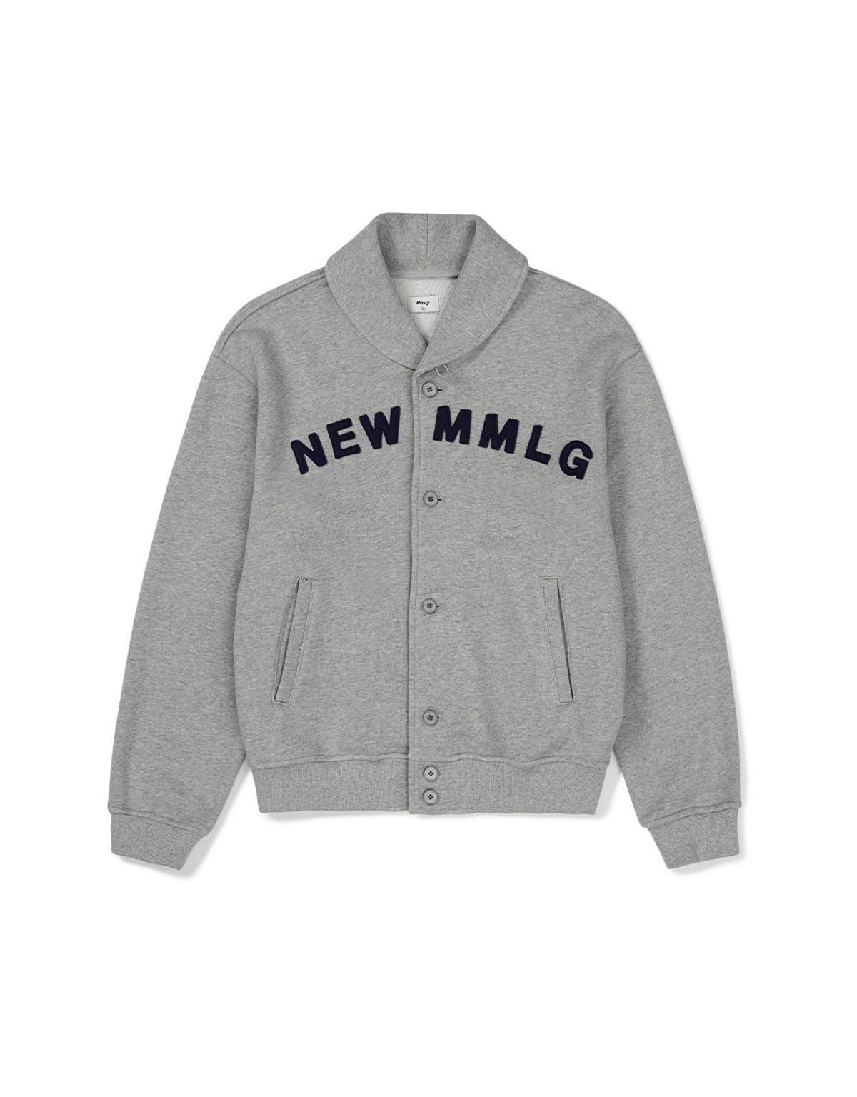 엠엠엘지(MMLG) [Mmlg] SHAWL COLLAR SWEAT JUMPER (EVERY GREY)