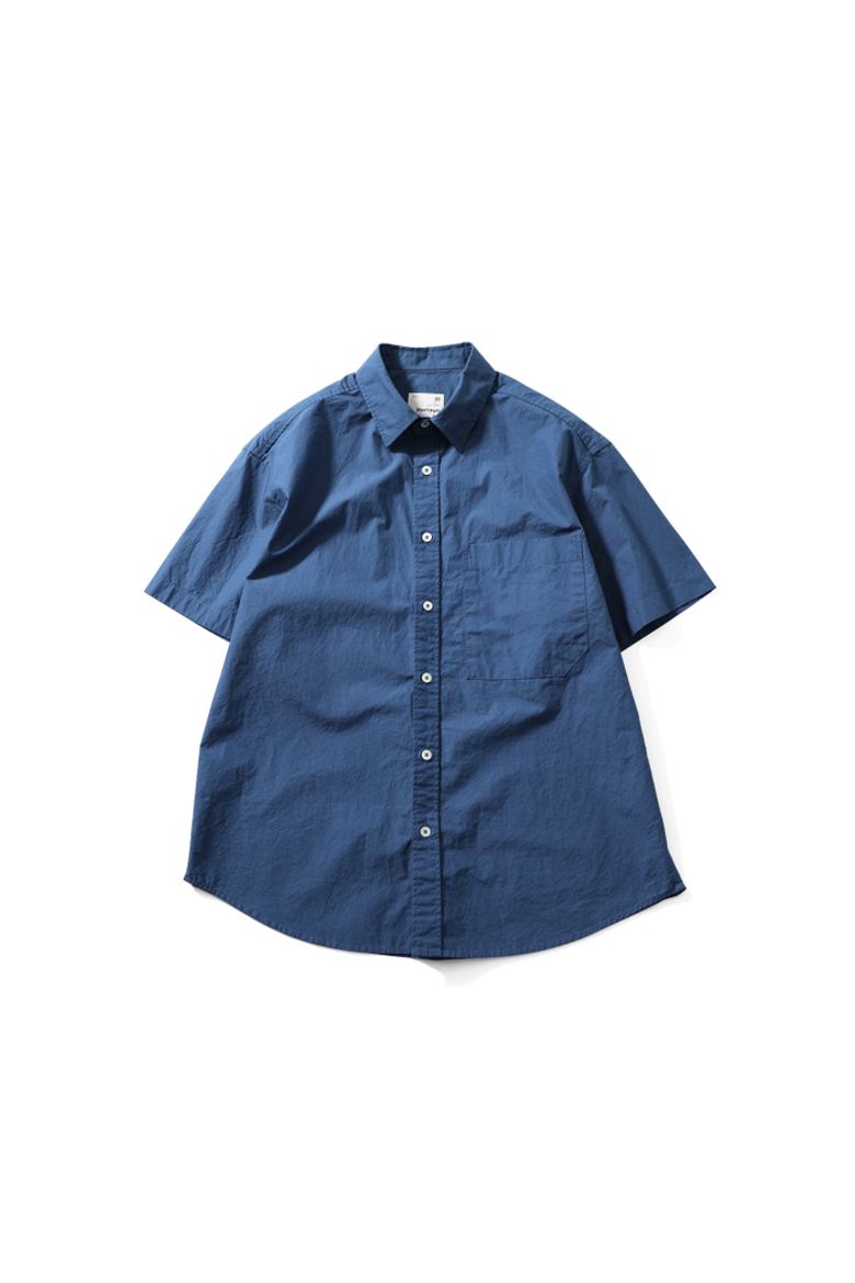 Poole Extra Typewriter Shirt Prussian Blue