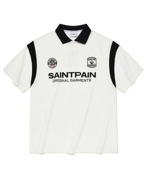 SP 세인트 클럽 피케 셔츠-화이트