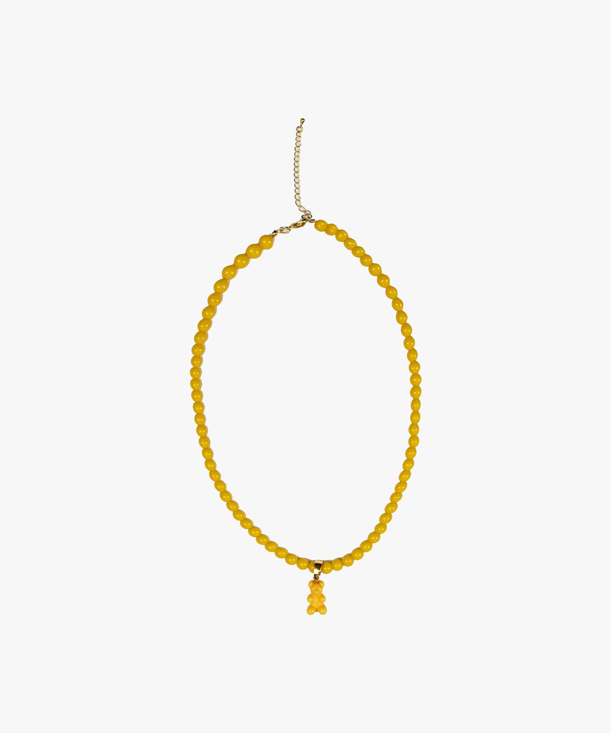 핑크파인애플(PINK PINEAPPLE) BEAR NECKLACE_YELLOW