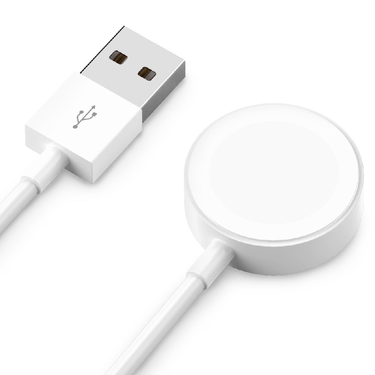 구스페리(GOOSPERY) 애플워치 갤럭시워치 무선 충전기 20W USB-A 1m 화이트 블랙