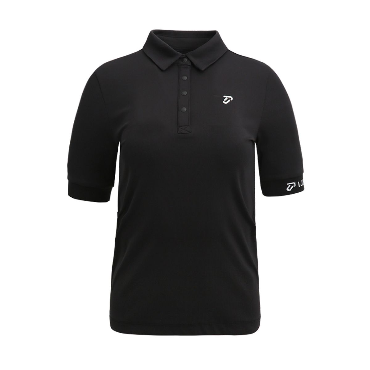 이안 폴터 디자인(IAN POULTER DESIGN) 여성 와플 로고포인트 반팔티셔츠 - IPL3MTS869 BK
