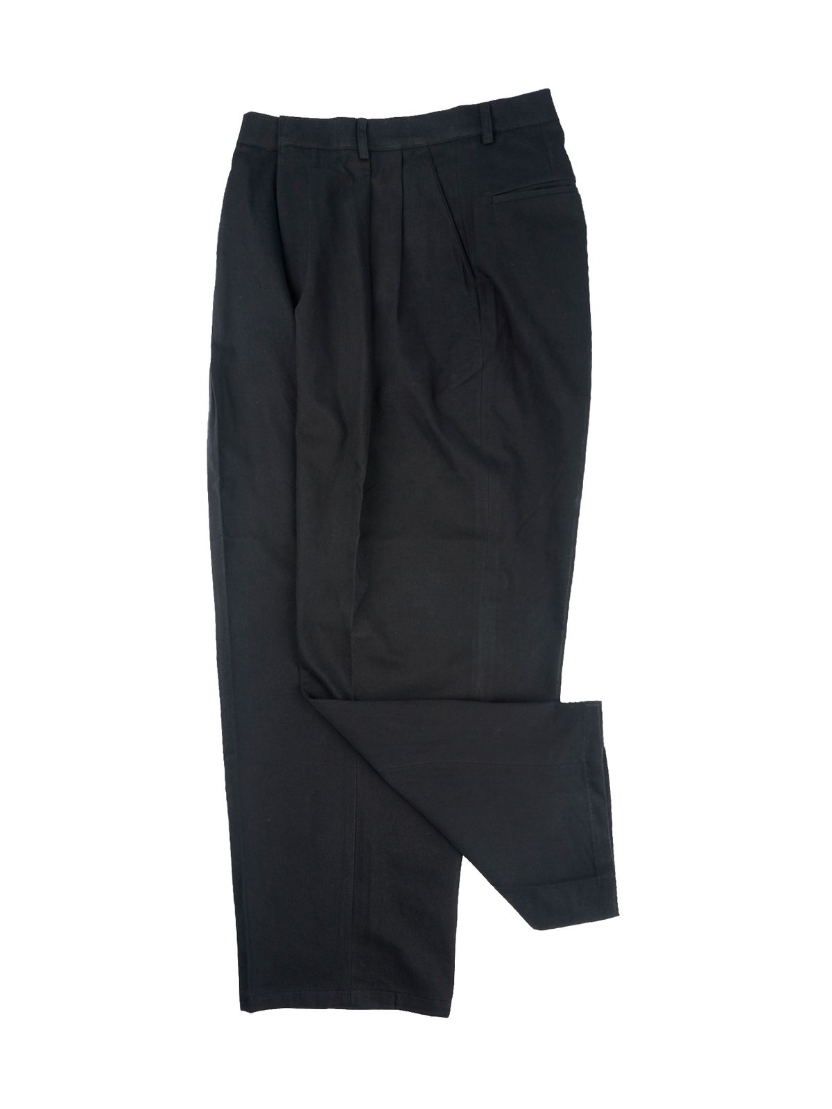 네네츠 어센틱(NENETS AUTHENTIC) CITY WIDE 2TUCK PANTS BLACK