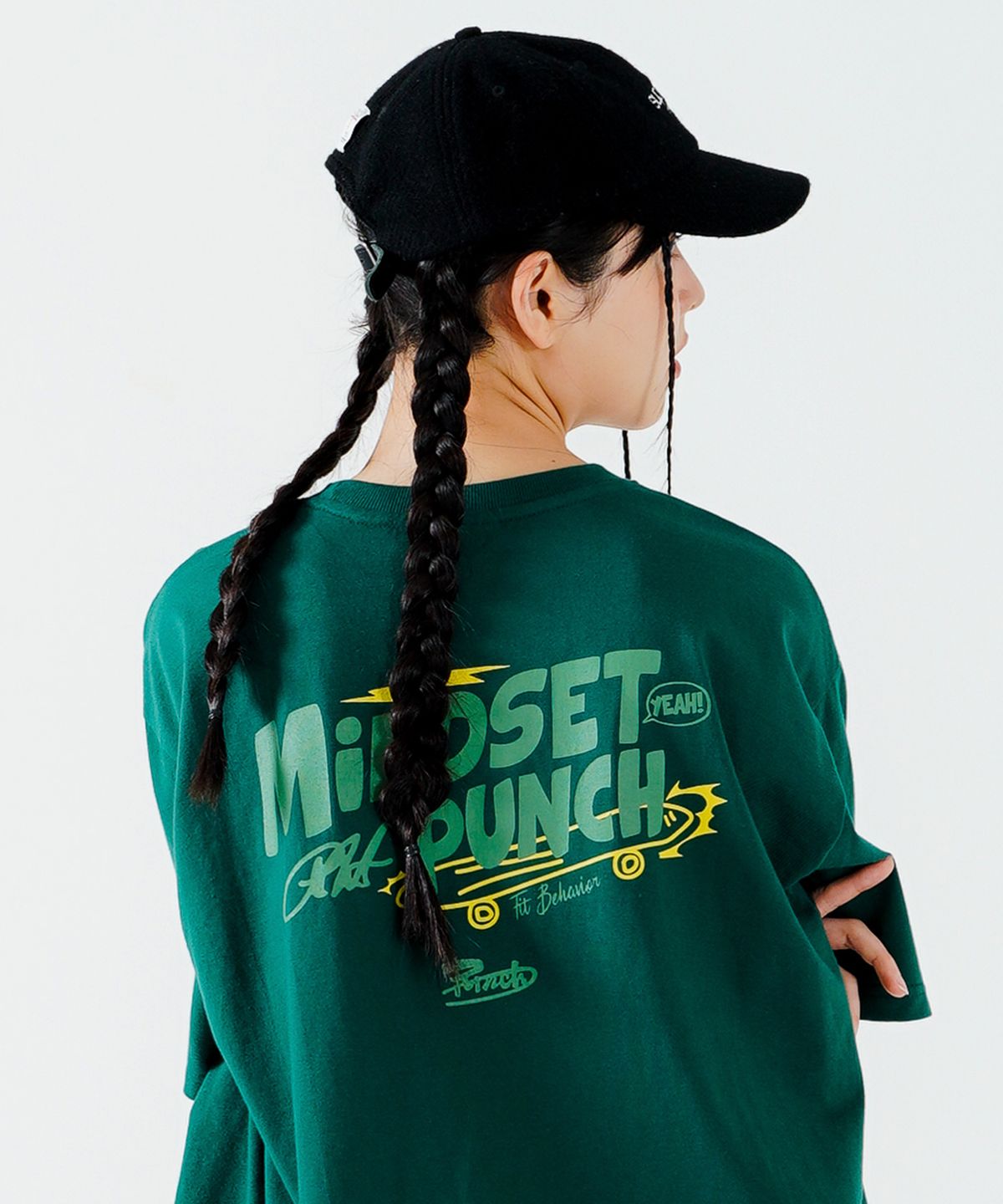 펀치라인(PUNCHLINE) 마인드셋 반팔 5종 마운틴그린 ISST6214