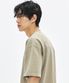 460G 컷 헤비 피그먼트 티셔츠-올리브 카키-