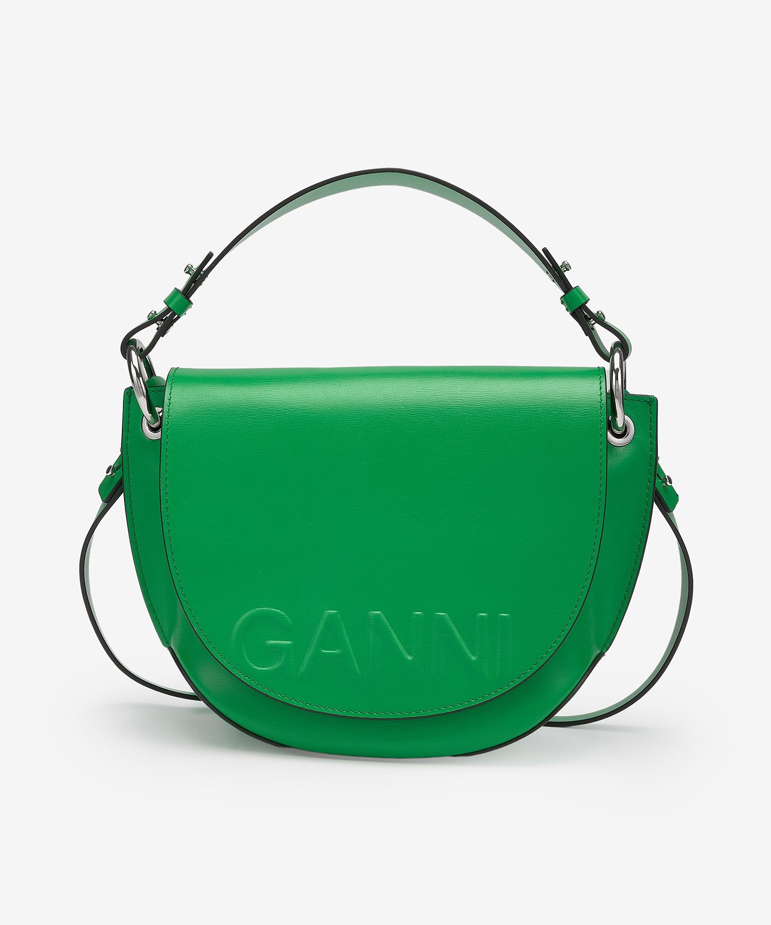 ★Ganni★ Banner Saddle Tote Bag Green A4476801 A4476801SS23 MUSINSA | GANNI Banner Saddle Tote Bag - Green / A4476801