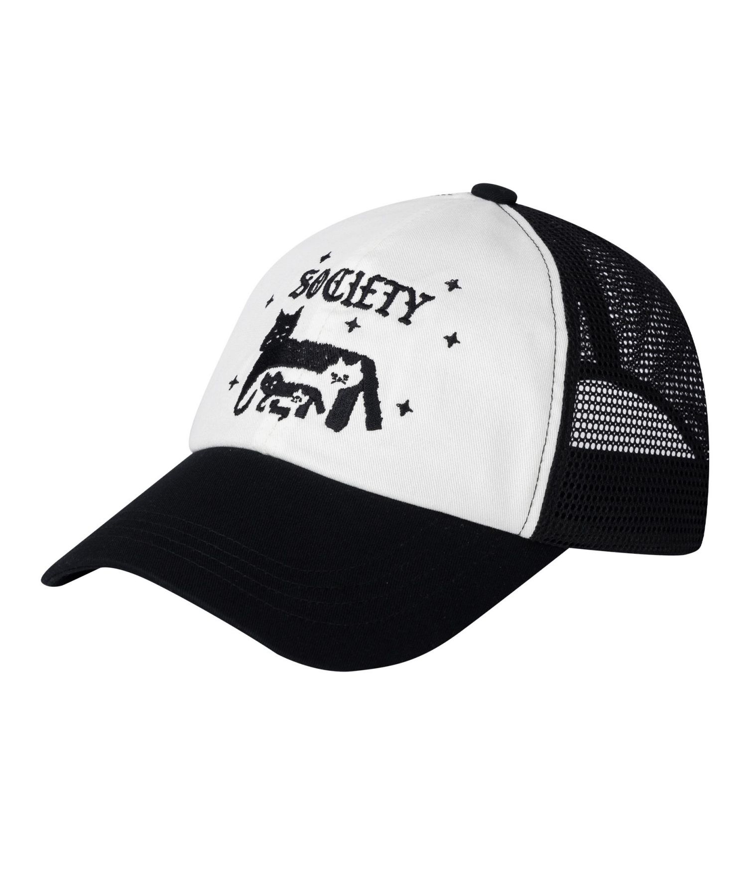 ★BAUF★ CAT SOCIETY MESH BALL CAP BLACK MUSINSA | BAUF CAT SOCIETY Mesh Ball Cap [Black]