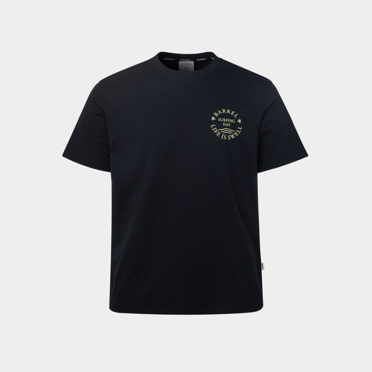 배럴(BARREL) 유니 라이프 냉감 반팔티셔츠 블랙 (B3SUHSS001BLK)
