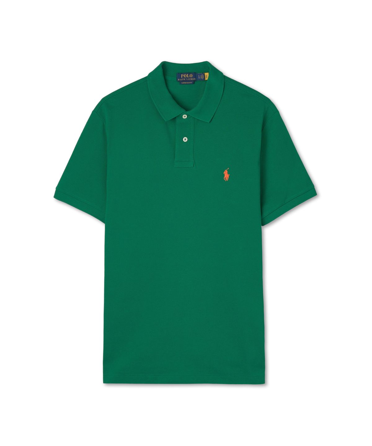 폴로 랄프 로렌(POLO RALPH LAUREN) 커스텀 슬림핏 메시 폴로 셔츠 - 그린