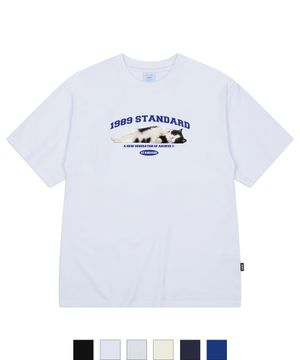 ARCH CHARMING CAT 쿨 코튼 오버핏 반팔(SISSTD-0040)