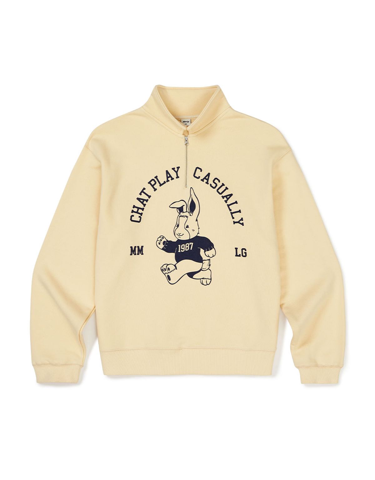 엠엠엘지(MMLG) [Mmlg] MELGE RUGBY SWEAT (VANILLA)