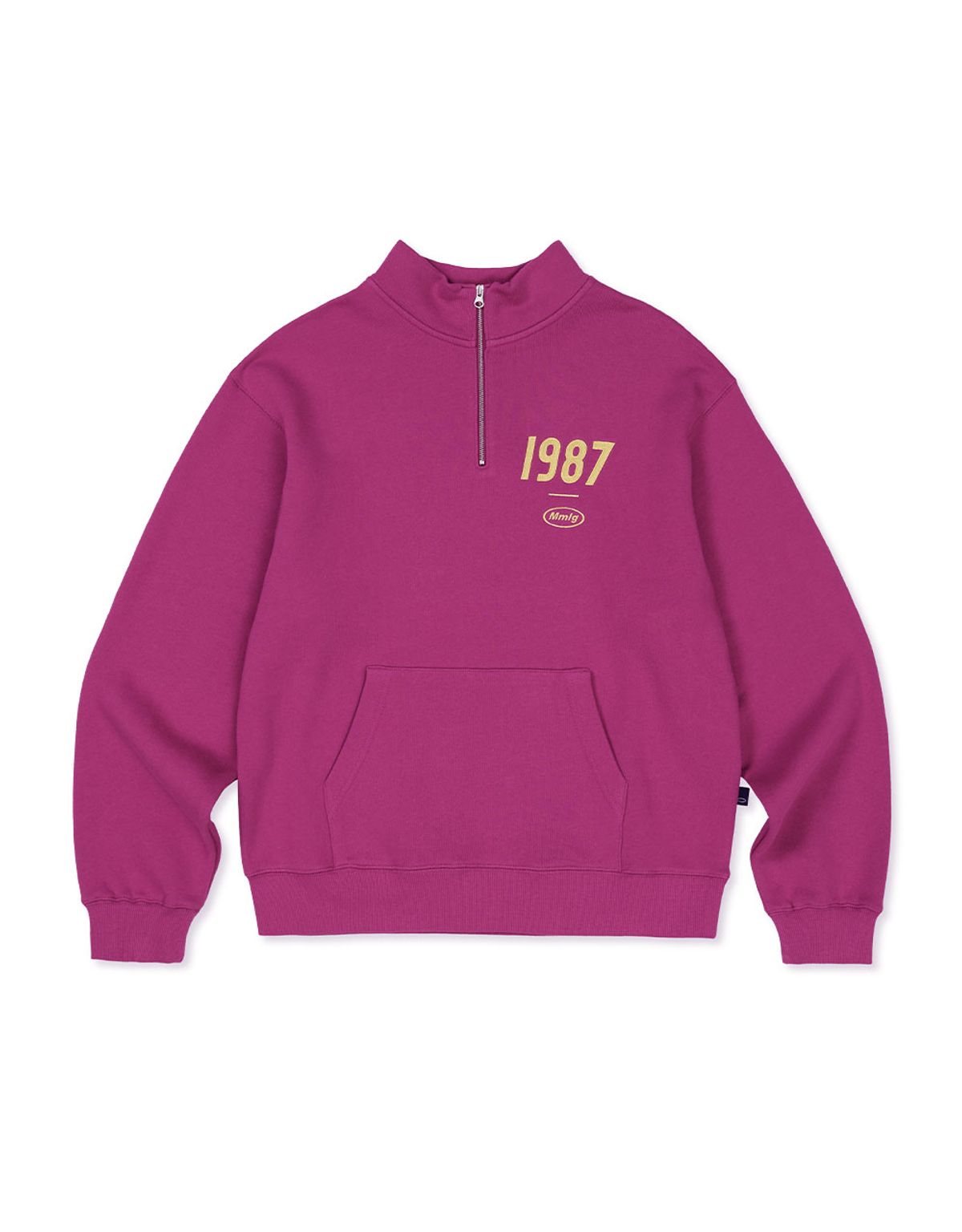 엠엠엘지(MMLG) [Mmlg] 19MG HALF-ZIP SWEAT (BERRY PINK)