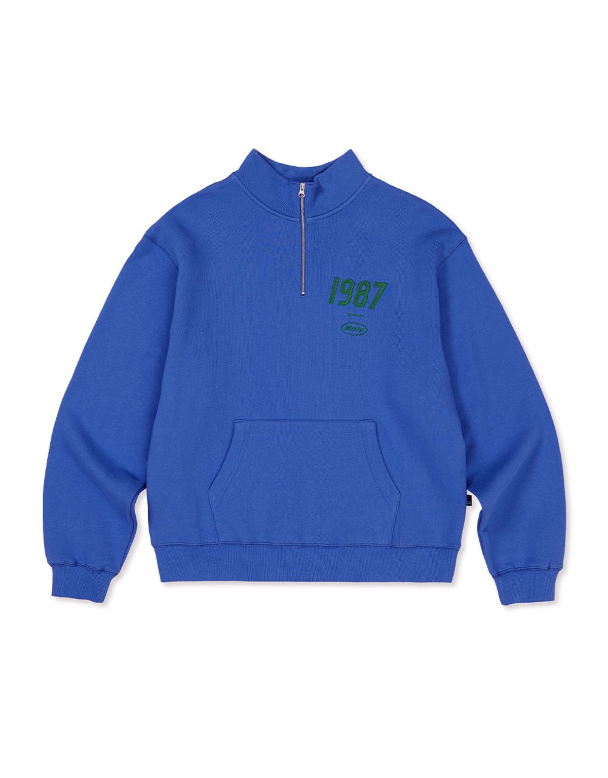 엠엠엘지(MMLG) [Mmlg] 19MG HALF-ZIP SWEAT (SEA BLUE)