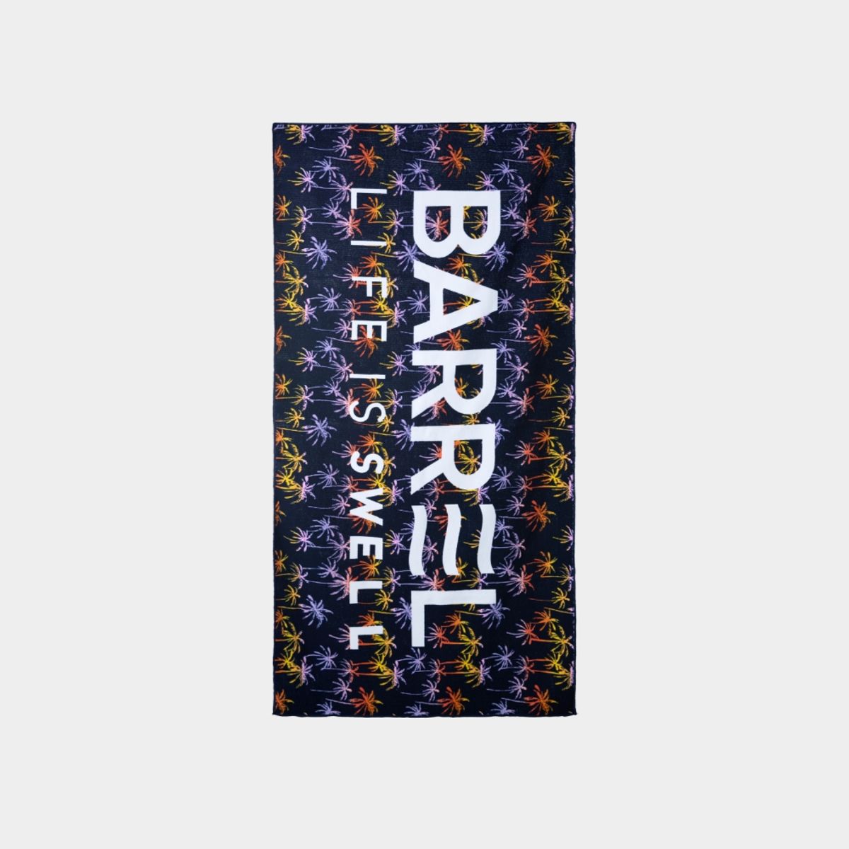 배럴(BARREL) 빅 로고 비치 타월 네이비 팜트리 (B3SUABT001NPT)