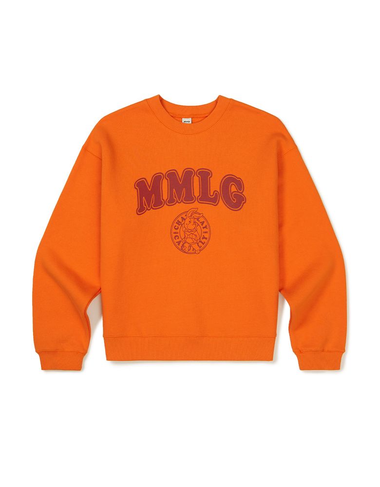 [Mmlg] RUNNING CREST SWEAT (UNIVERSE ORANGE)