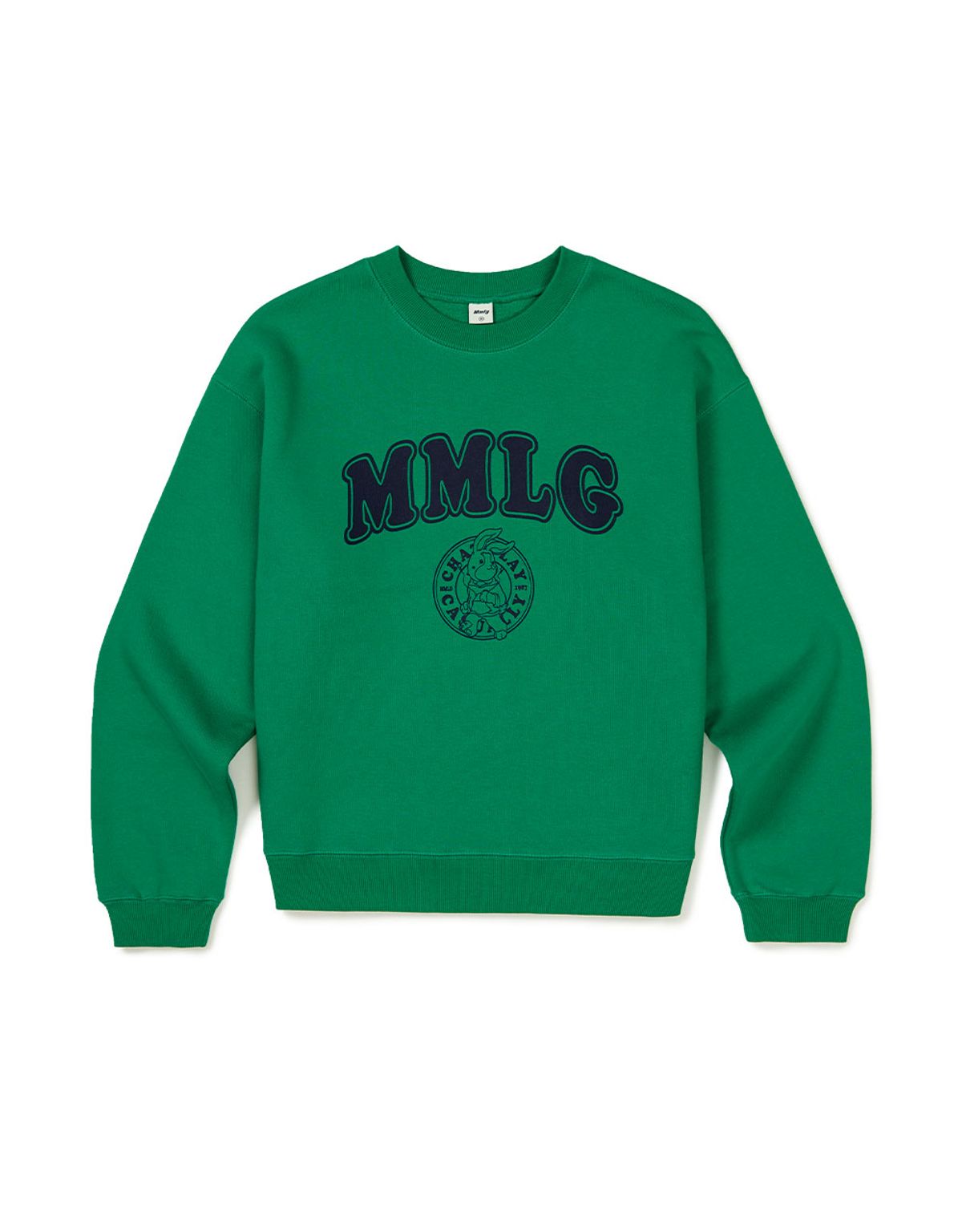 엠엠엘지(MMLG) [Mmlg] RUNNING CREST SWEAT (GREEN C)