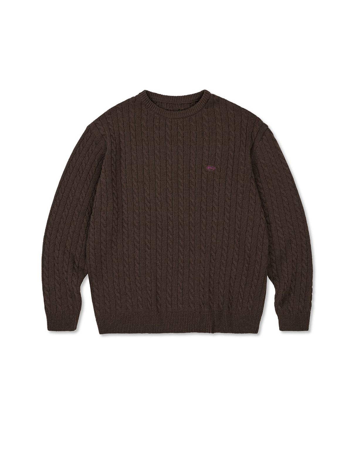엠엠엘지(MMLG) [Mmlg] CABLE KNIT (BROWN)