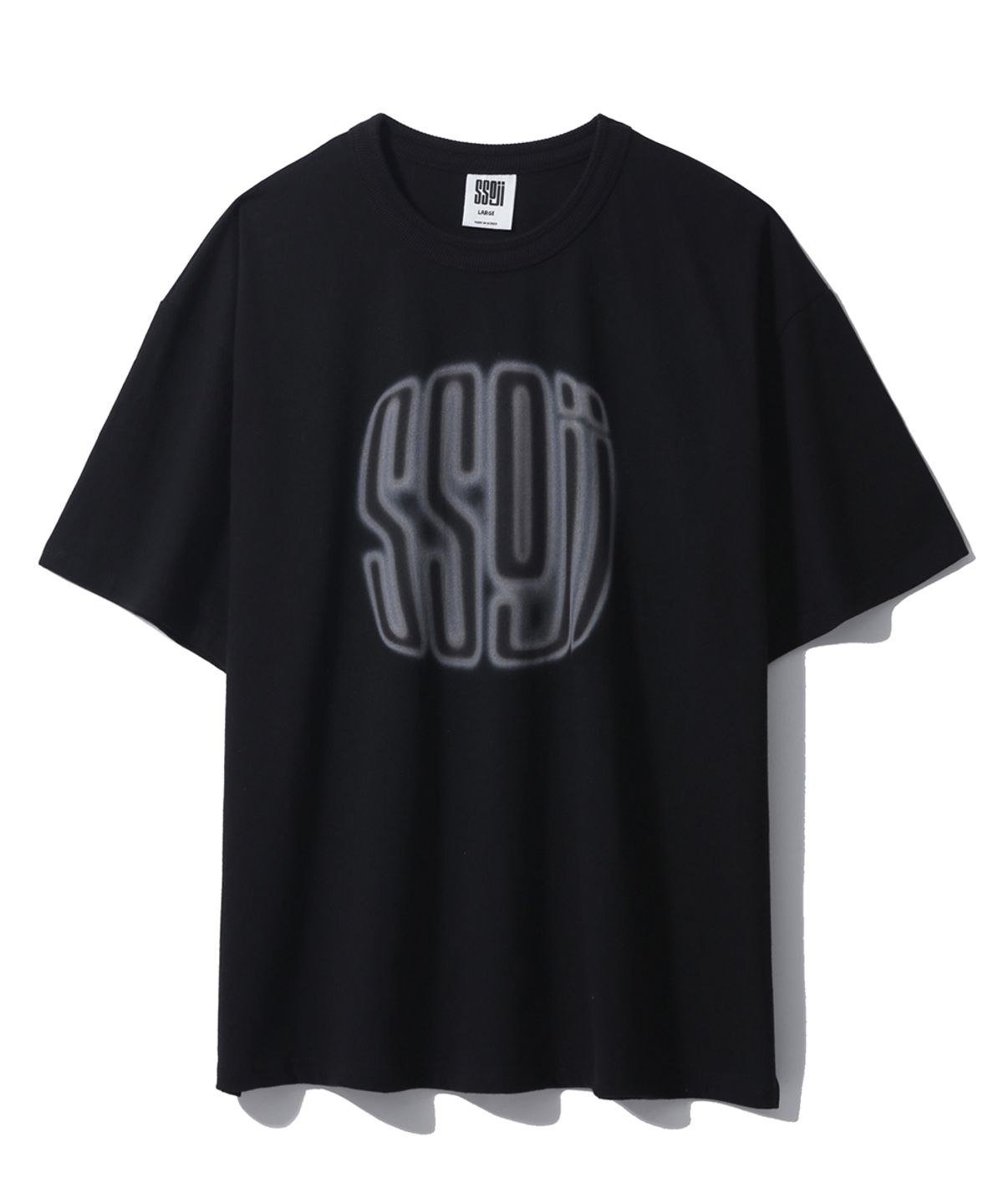 쏘지(SSOJI) 블러 로고 티셔츠 (블랙)
