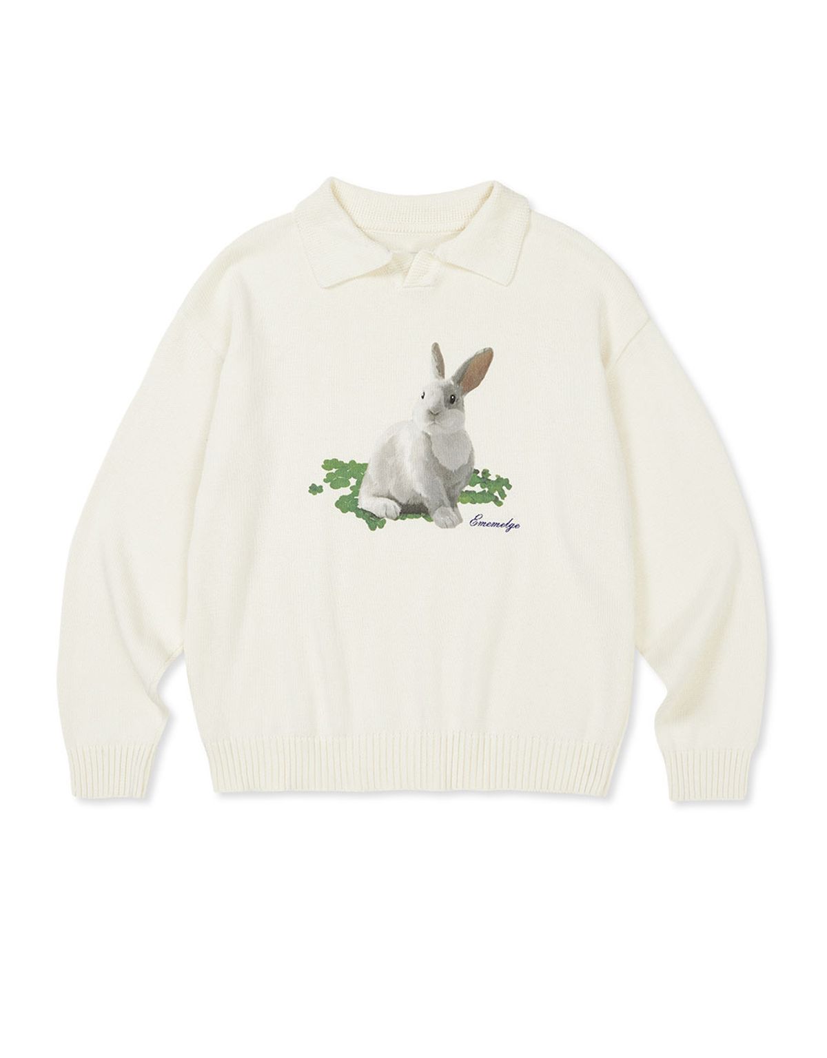 엠엠엘지(MMLG) [Mmlg] NEW MELGE COLLAR KNIT (NATURAL SOAP)