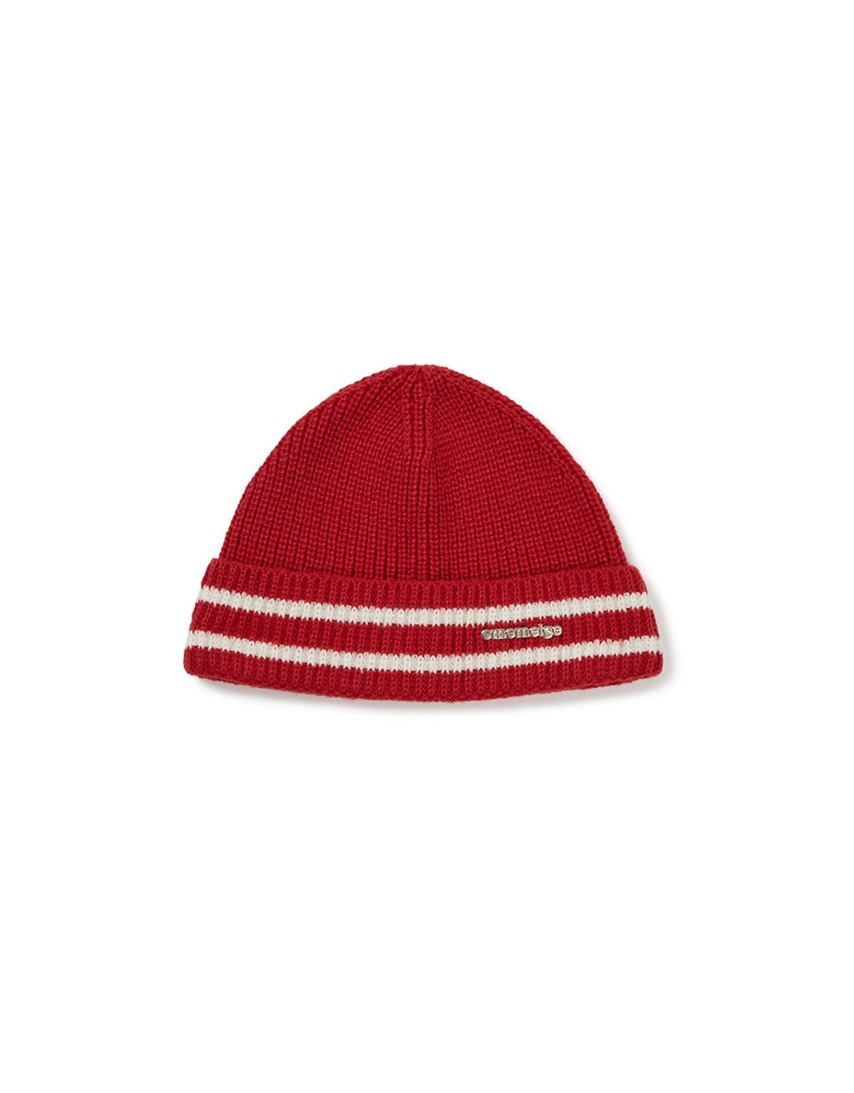엠엠엘지(MMLG) [Mmlg] STRIPE KNITCAP (TOMATO)