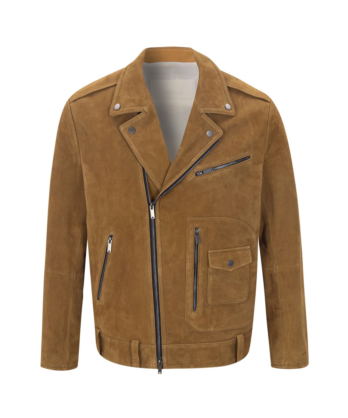 언지미크(UNGIMMICK) SUEDE RIDER JACKET (COGNAC / GOATSKIN)