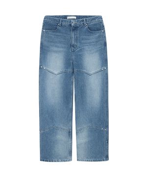WESTERN DENIM PANTS (BLUE)
