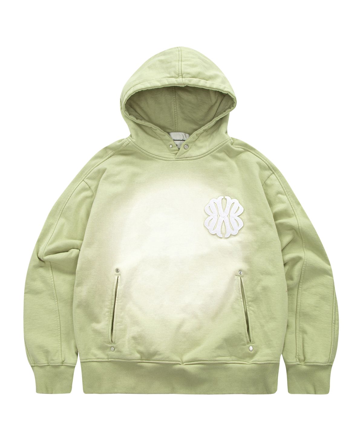 언지미크(UNGIMMICK) WASHED HOODIE (PISTACHIO)