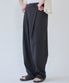 쿨써머 린넨 원턱 와이드 팬츠 블랙