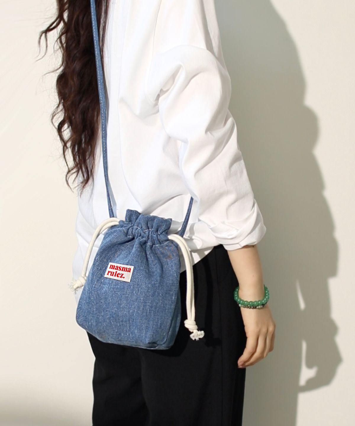마스마룰즈(MASMARULEZ) String cross bag _ 데님