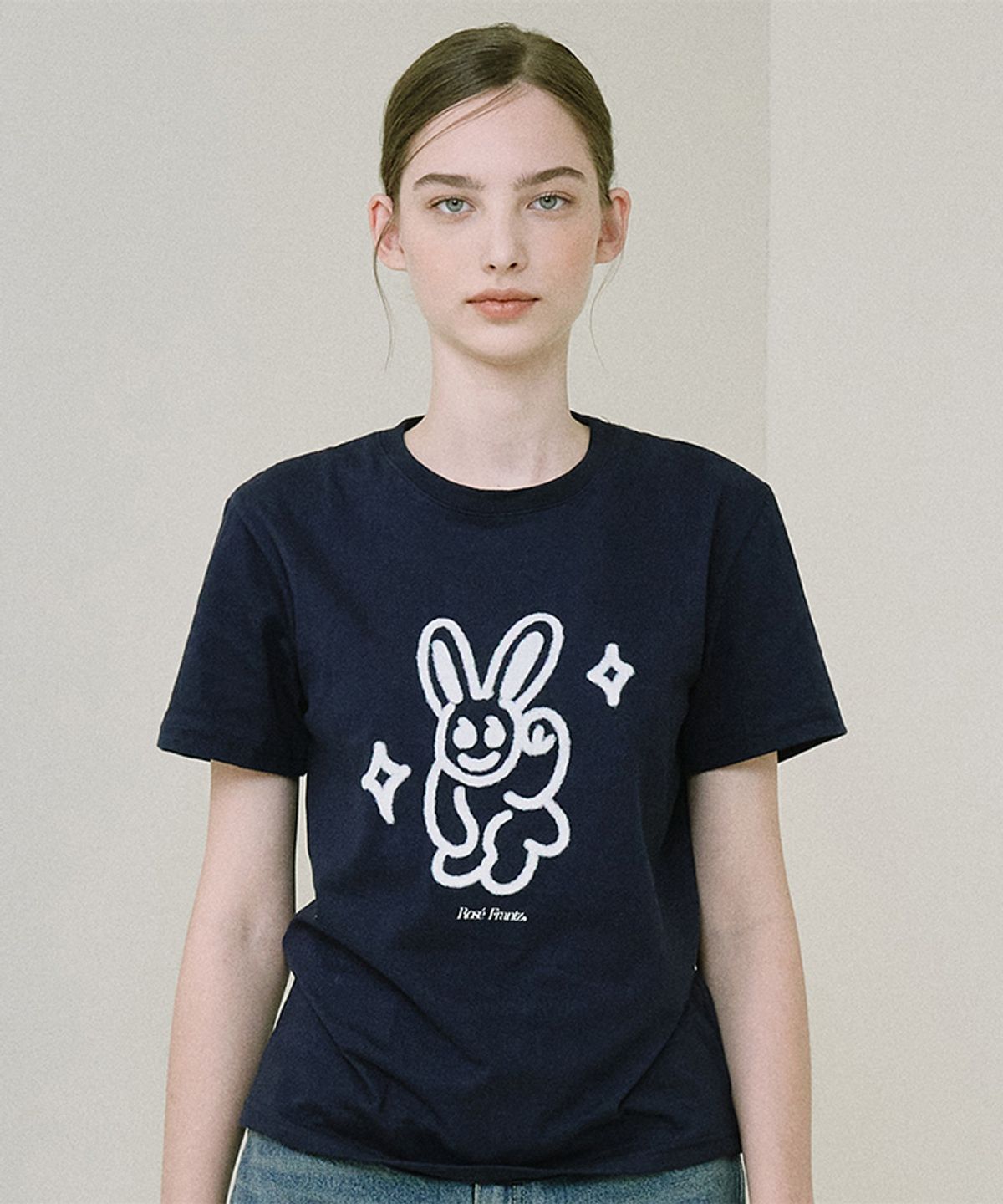 로제프란츠(ROSEFRANTZ) Drawing Rabbit Tee [Deep Navy]
