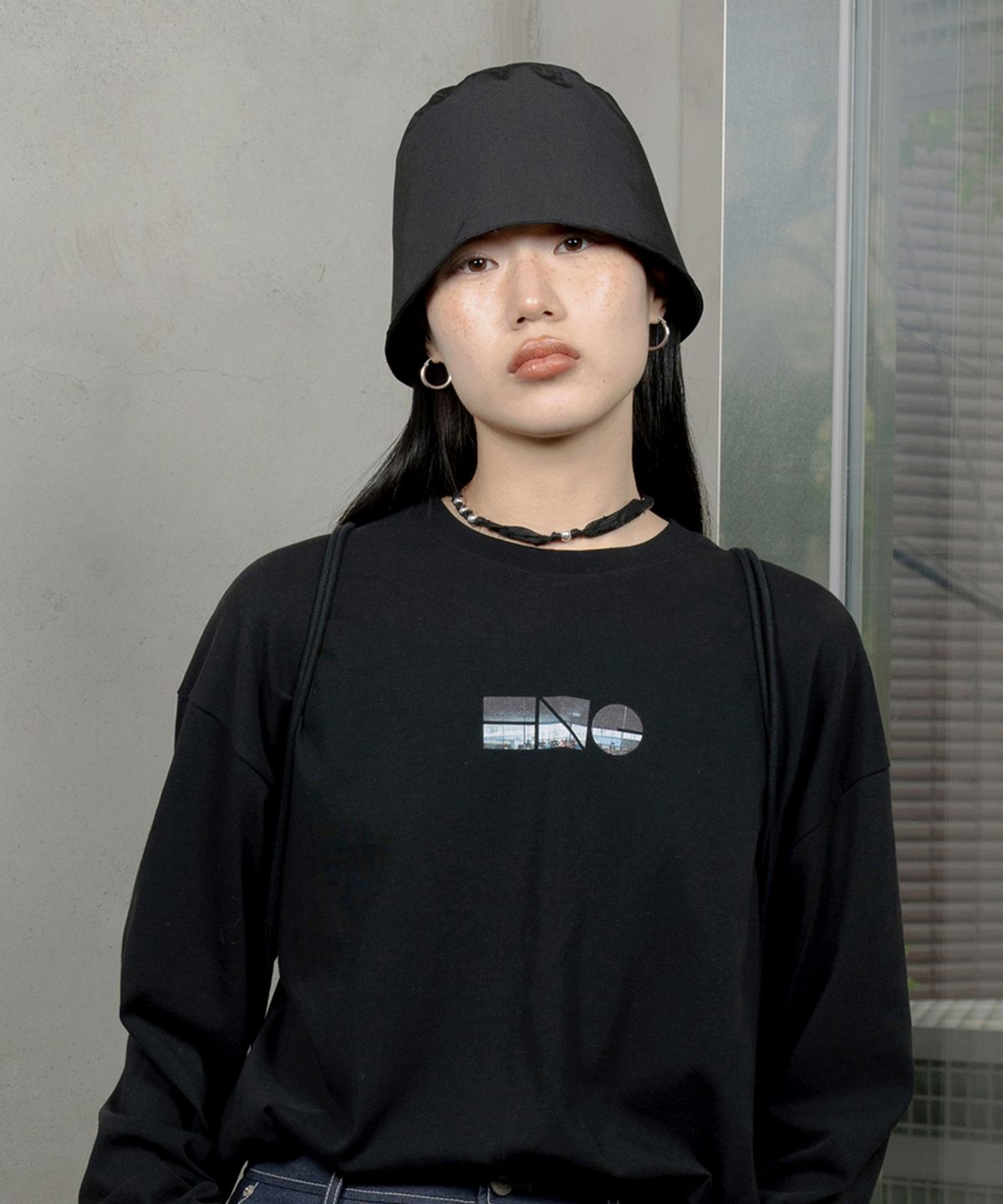힌지(HINGE) HNG 투웨이 버킷햇 / 블랙