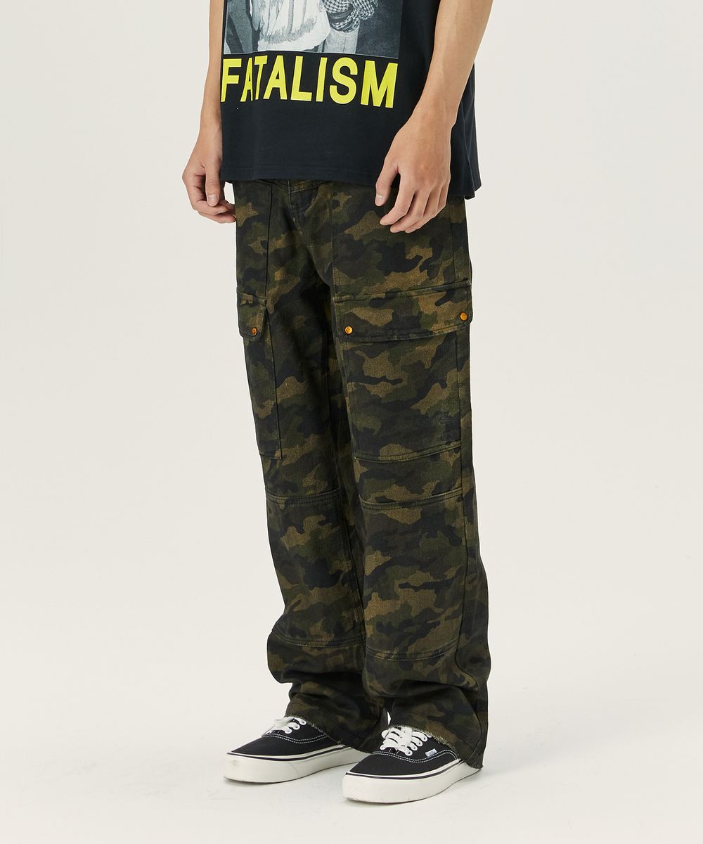 #0347 Military panel pants camouflage