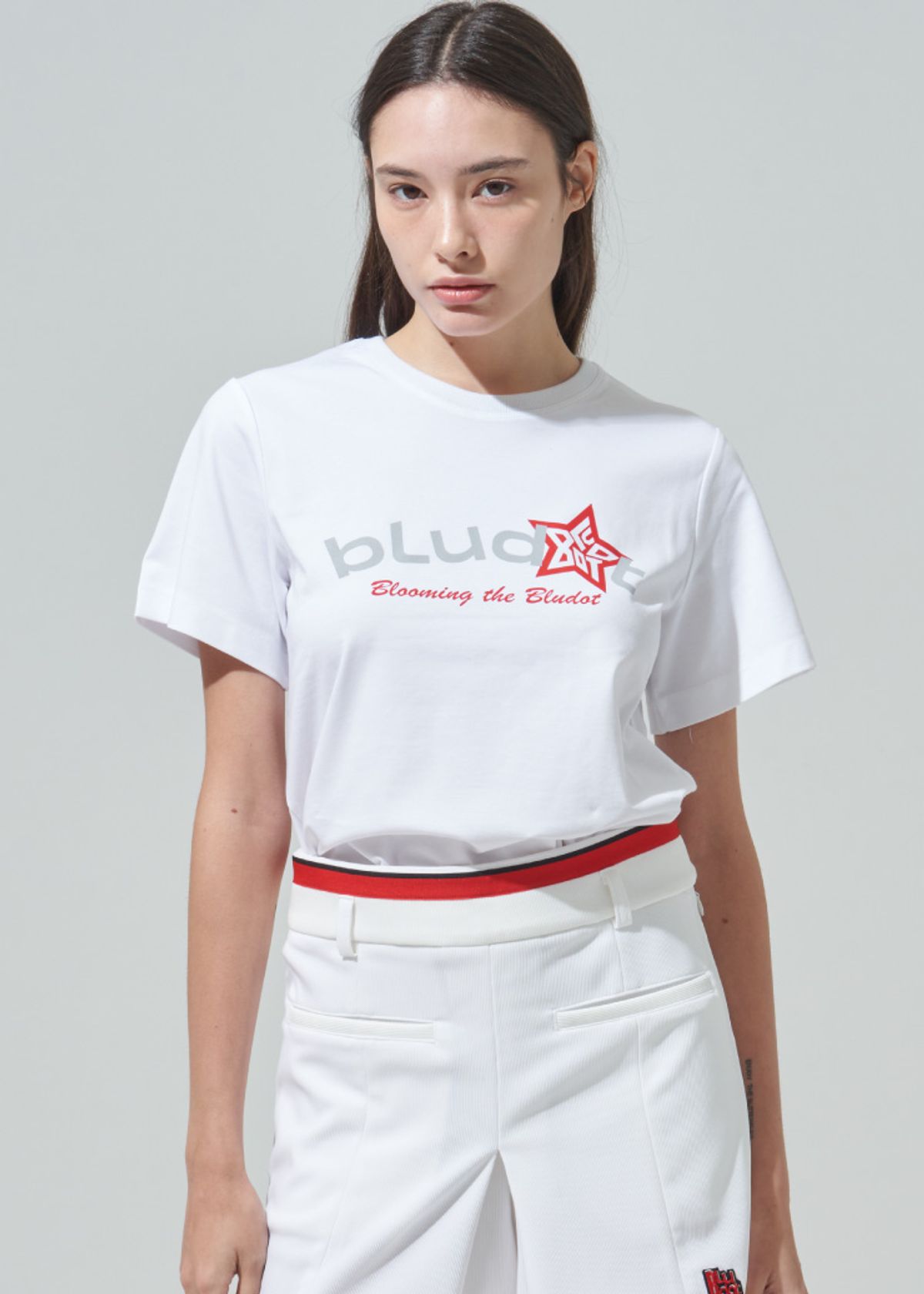 블루닷(BLUDOT) 아트워크 프린팅 반팔 티셔츠_WR