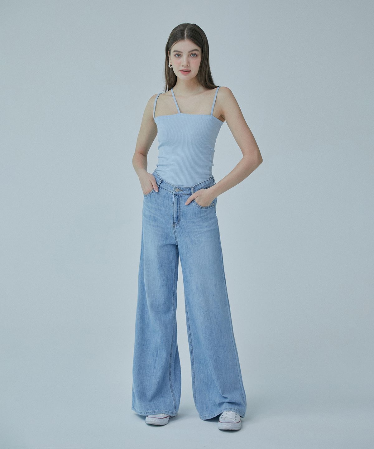 핀블랙(PINBLACK) 23썸머 데님 와이드 팬츠