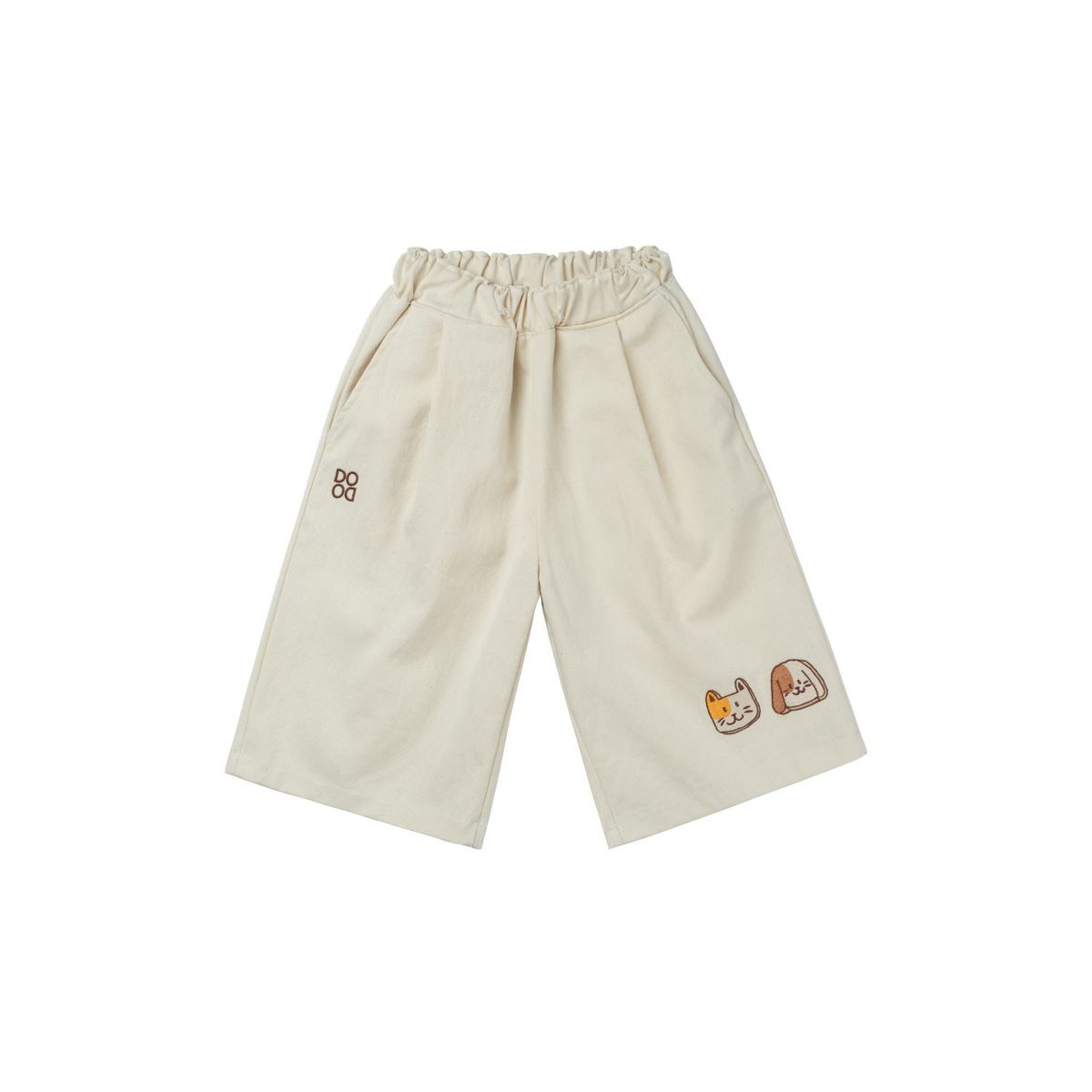라메종드도도(LA MAISON DE DODO) Simply Dodo Wide Pants with Cat and Dog_7부바지