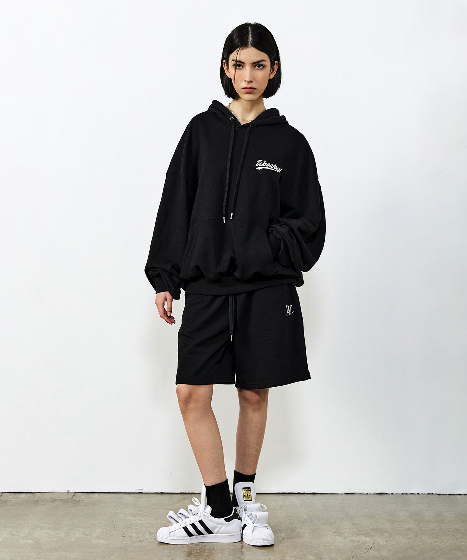 ハーフ・ショートパンツ WOOALONG Signature summer mesh half pants BLACK WL242JMP01U MUSINSA | WOOALONG Signature relax half pants - BLACK